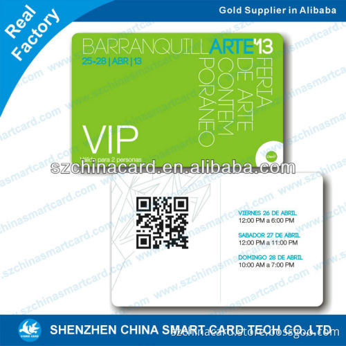 nice printing glossy pvc barcode gym membership cards